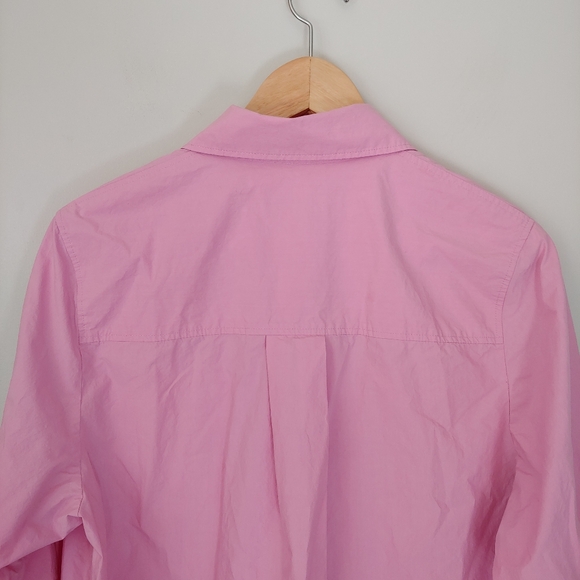 COS Oversized Cotton Poplin Button Down Shirt Pink Size 6 - Picture 8 of 15